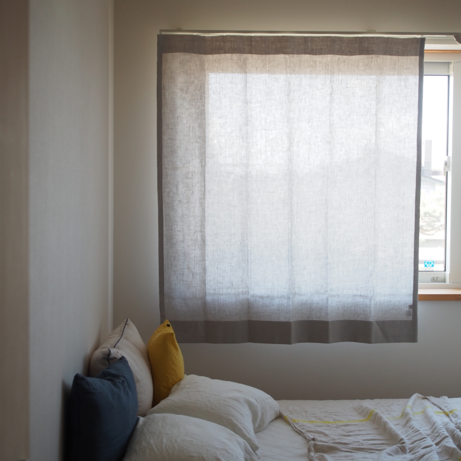 LINEN & BASIC/リネンカーテン W120×H220cm 2枚組