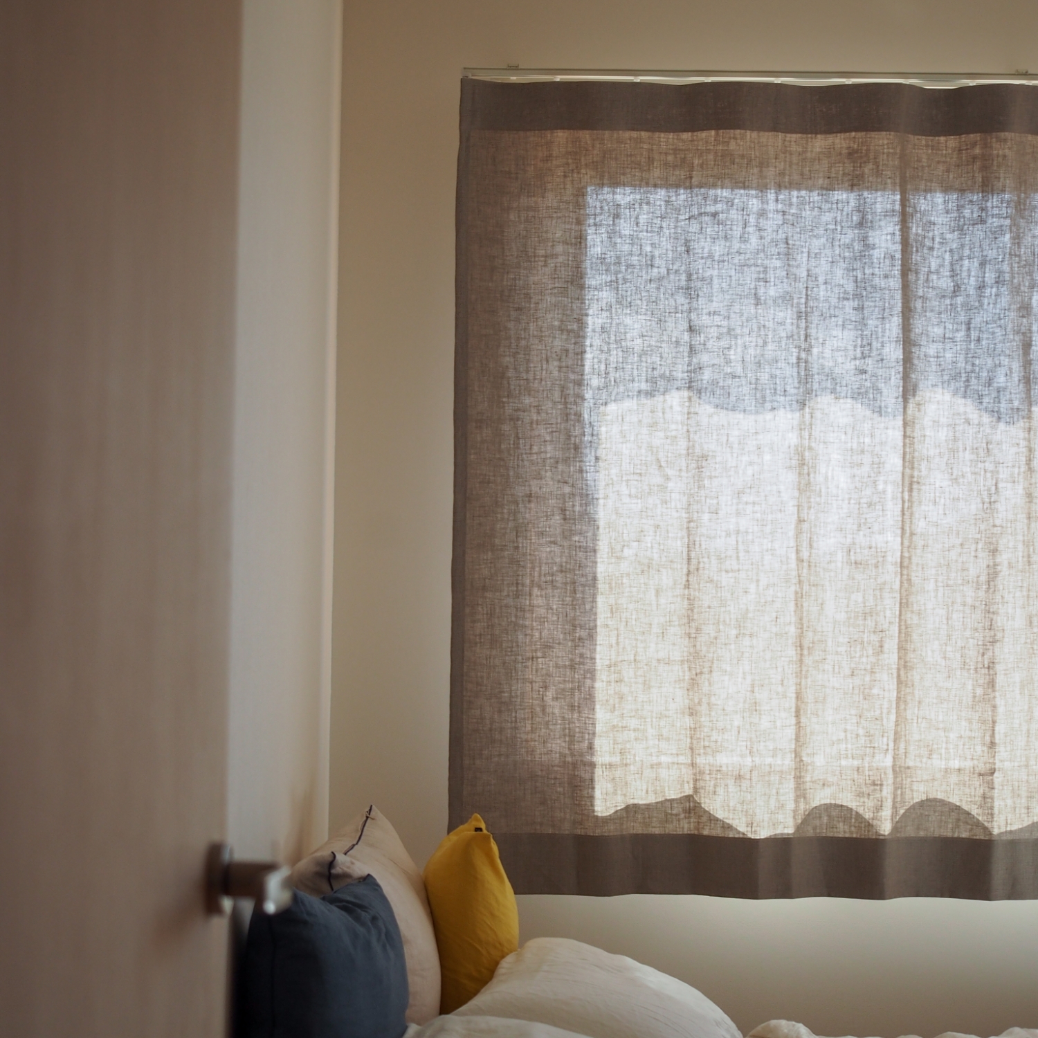 LINEN & BASIC/リネンカーテン W120×H200cm 2枚組