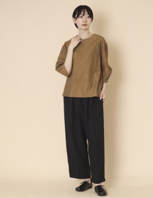 Kilka/2WAYシャーリングブラウス