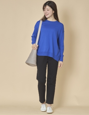 Kilka/ふんわりコットンニットプルオーバー