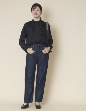 STELLA CIFFON/フリルヨークウォッシャブルブラウス