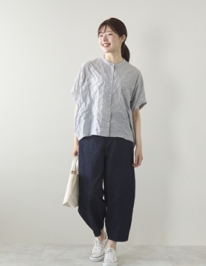 Kilka/コットンシャーリングドルマンシャツ