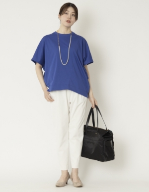 Kilka×assiette涼しくてすっきり見えが叶うアシンメトリーカットソー