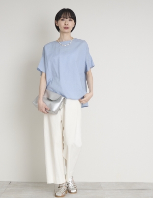 Kilka/袖口から下着が見えにくいポコポコブラウス