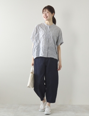 Kilka/コットンシャーリングドルマンシャツ