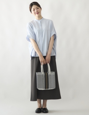 Kilka/蒸れ知らずですぐ乾くきれいめ比翼ブラウス