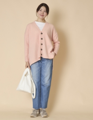 NARU/タスマニアラムAラインカーディガン