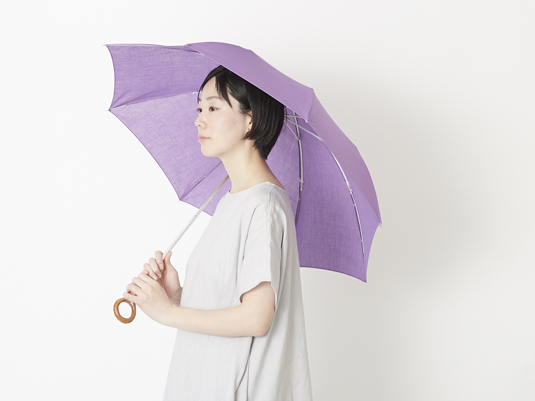 Sorcie Renom/日傘 コットン無地 パープル