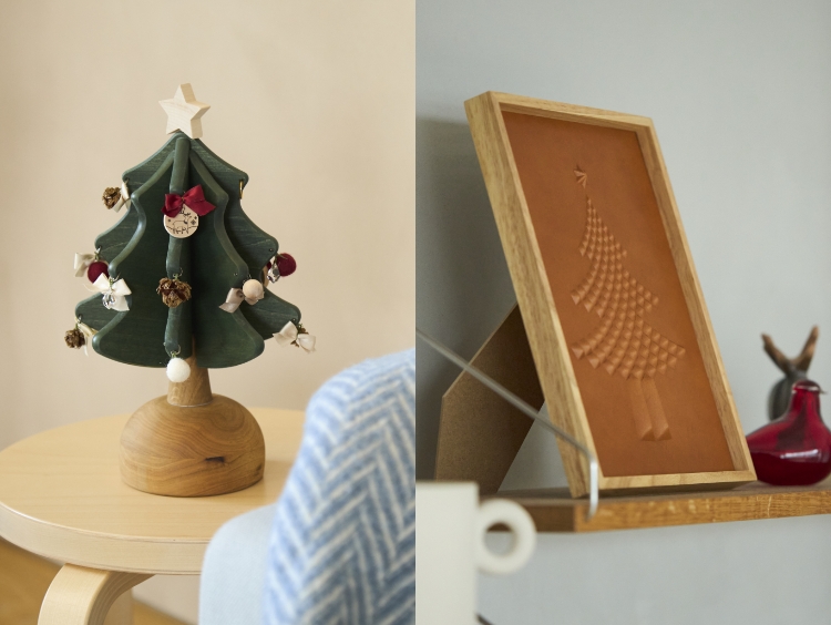 手仕事によるクリスマスツリー受注会開催